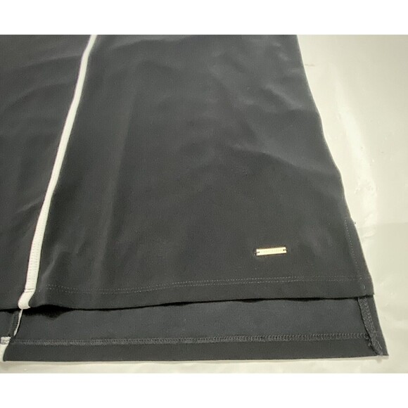 Anne Klein Navy Blue White Striped Sleeveless Silky Top M Medium Shirt Blouse - Picture 9 of 11